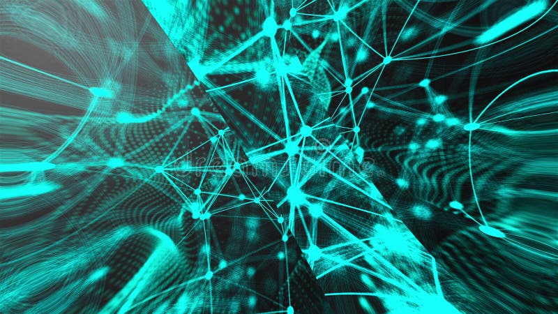 Abstract connection dots. Technology background. Network concept vector illustration