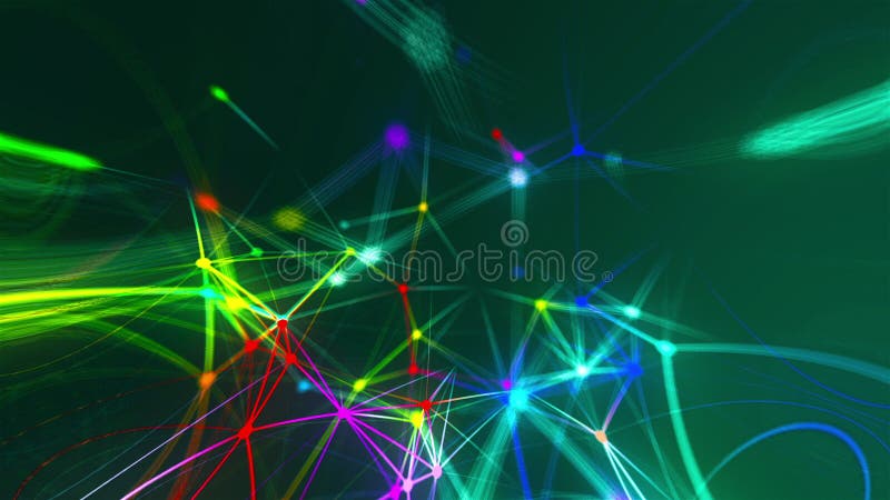 Abstract connection dots. Technology background. Network concept stock illustration