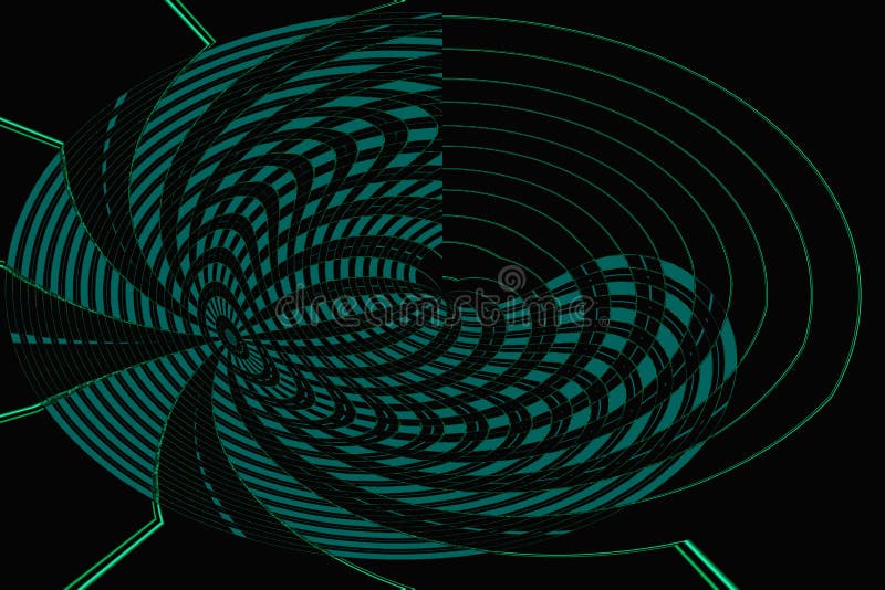 Abstract contemporary digital mayhem design stock illustration