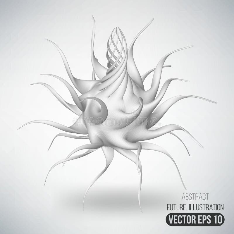 Abstract Creative concept vector background of cell bacteria. EPS 10 vector illustration. royalty free illustration