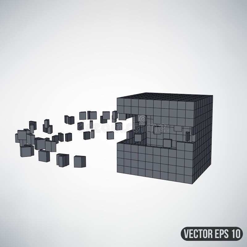 Abstract Creative concept vector background of geometric shapes - cube. Design style letterhead and brochure for vector illustration