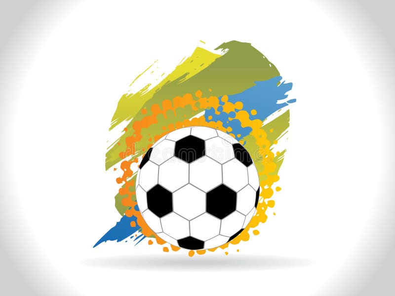 Abstract creative football background