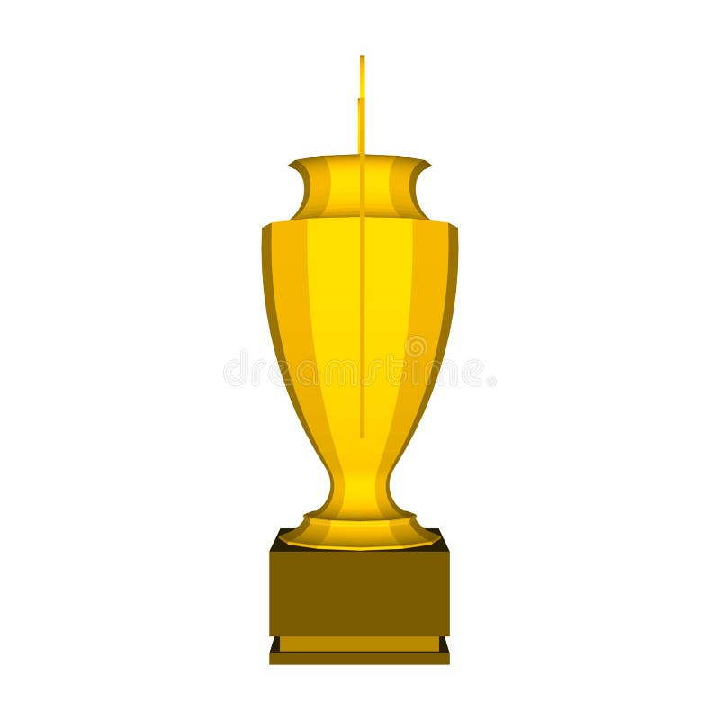 Download Abstract Creative Trophy Cup Set. Isolated Mockup On ...