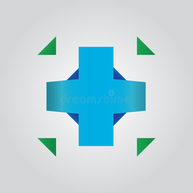 Abstract Cross. Vector Illustration Decorative Background Design Stock