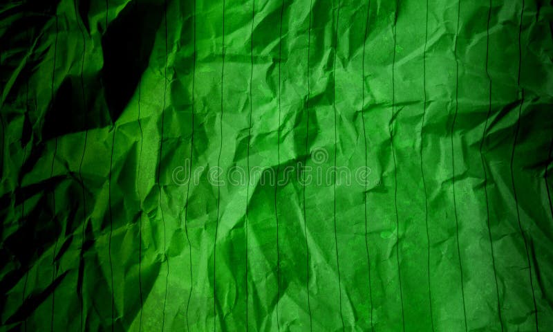 Abstract crumpled paper dark green light green color texture background marble pattern Interiors wall design. stock photo