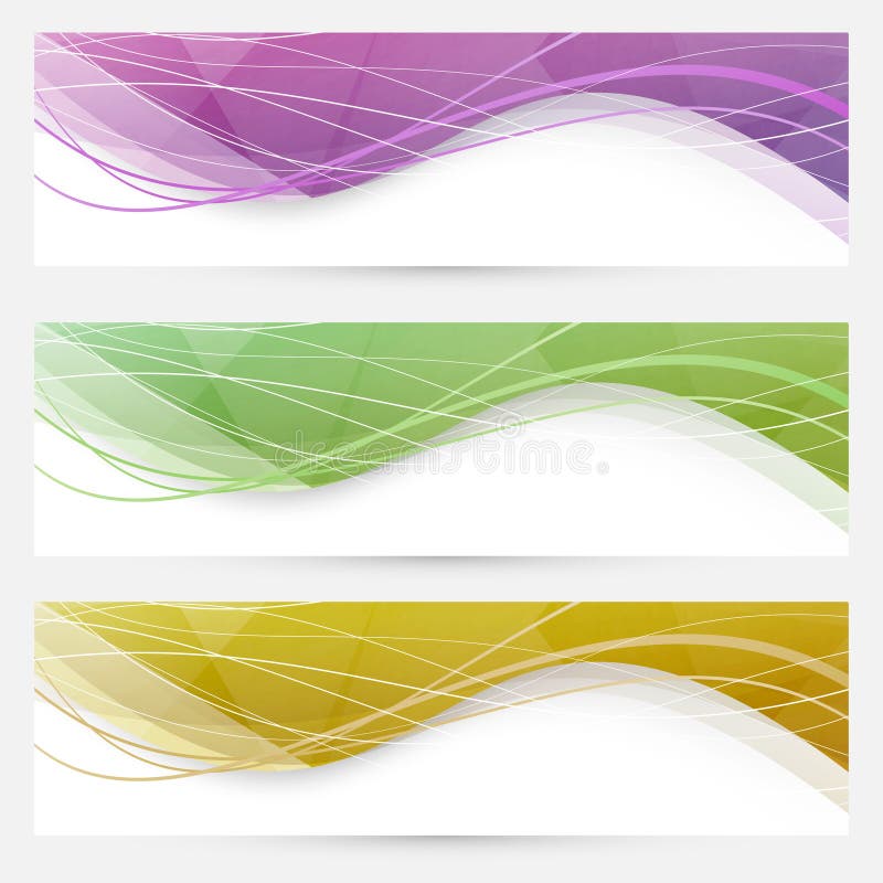 Abstract crystal wave speed line website header stock illustration