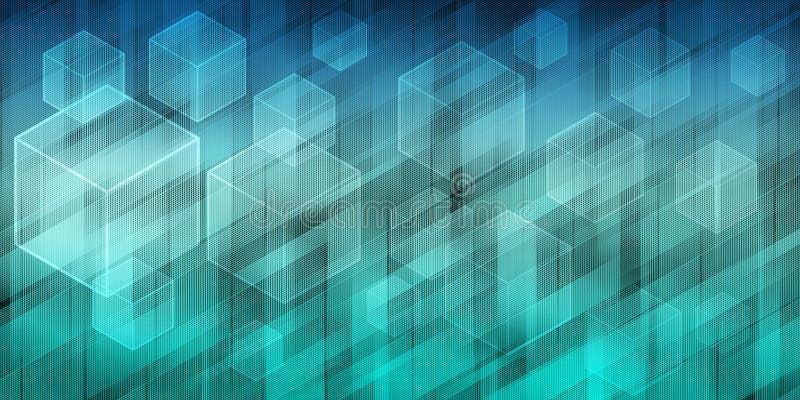 Abstract cubes background stock images