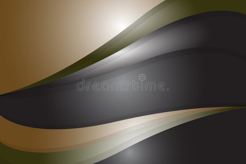 Abstract curve and wavy geometric background stock illustration