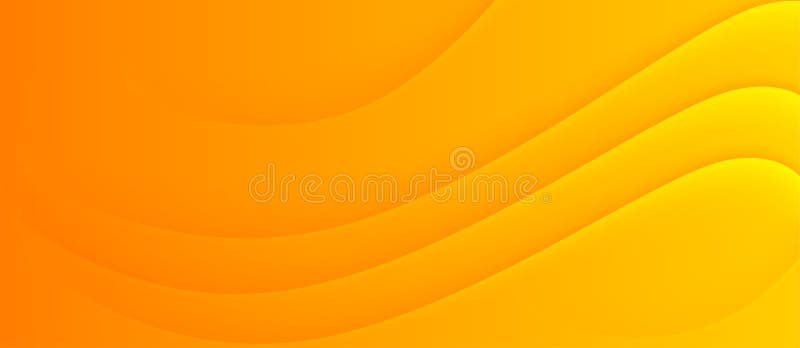 Abstract Curves in Yellow and Orange Gradient Background Banner Stock  Vector - Illustration of backdrop, colours: 167161082