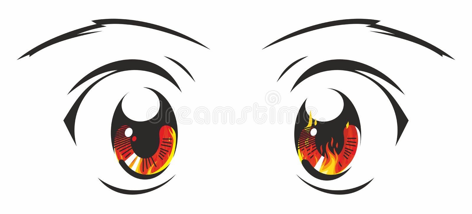 Anime Eyes Stock Photos and Images - 123RF