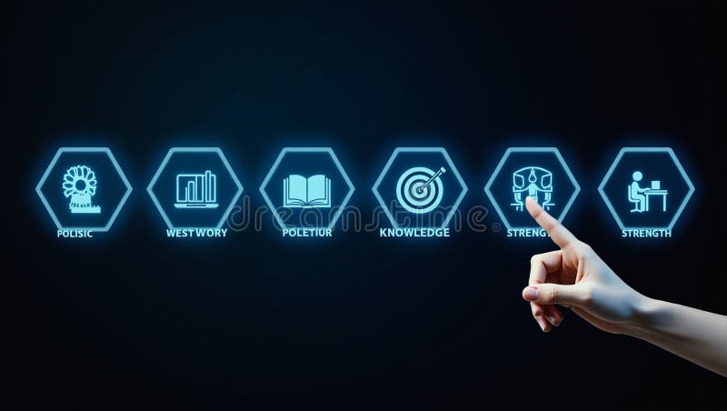 Abstract cyber futuristic technology banners with artificial intelligence and hi tech innovation stock illustration