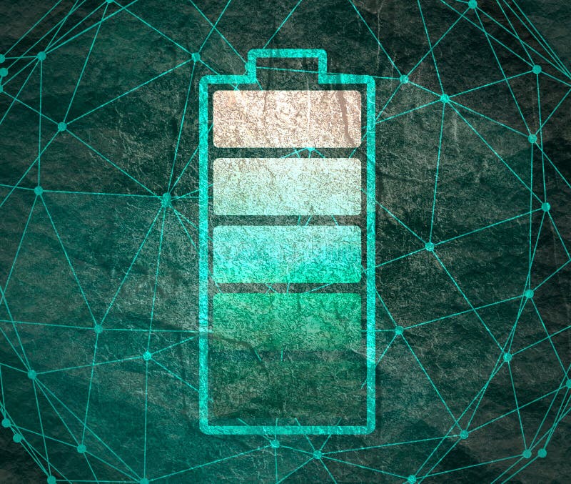 Abstract cylinder battery vector illustration