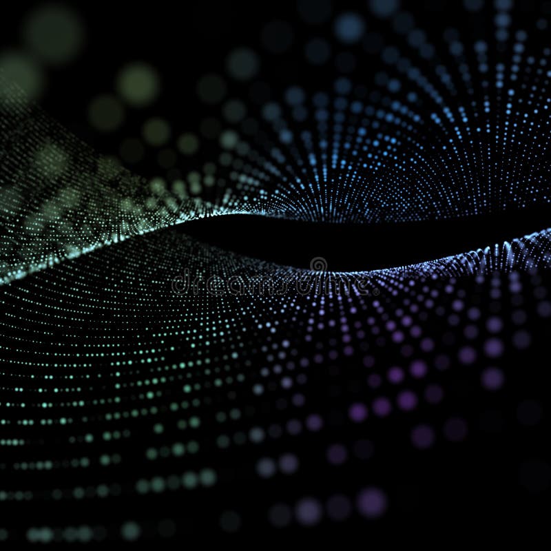 Abstract 3D big data visualization. Futuristic infographics aesthetic design. Visual information complexity. Intricate vector illustration