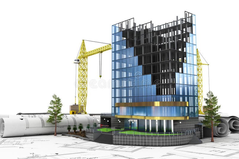 Abstract i3di Of iBuildingi Development iConcepti Stock 