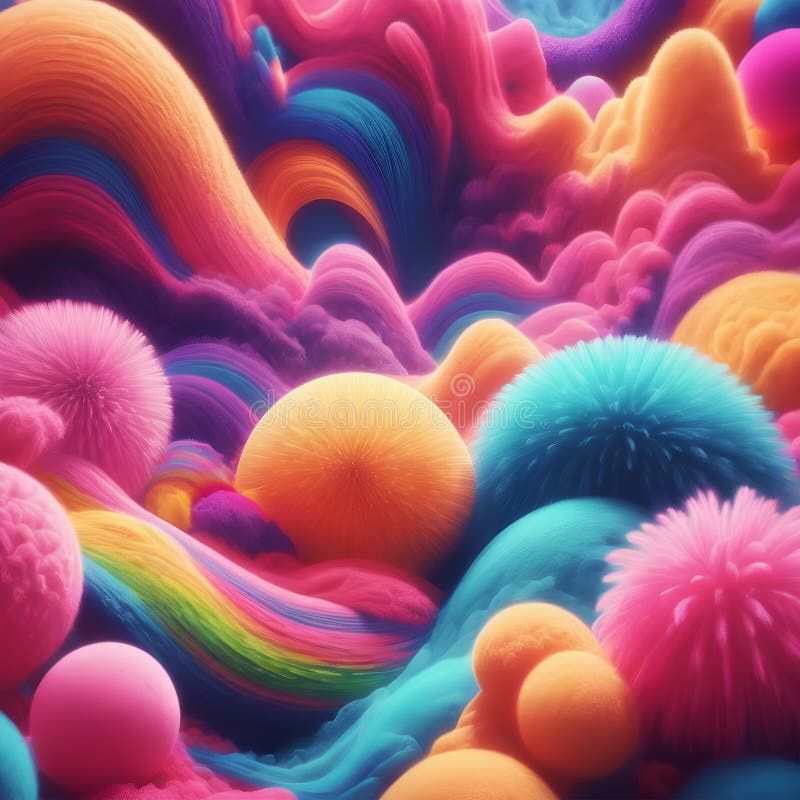Abstract 3D colorful wavy background royalty free illustration