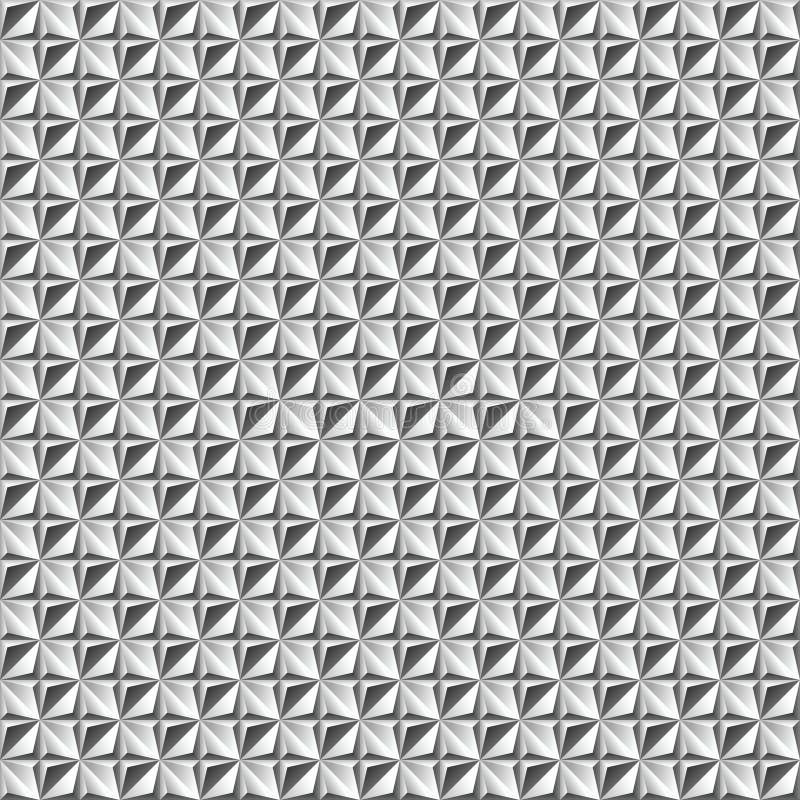 Abstract 3d geometric background with four pointed star royalty free illustration