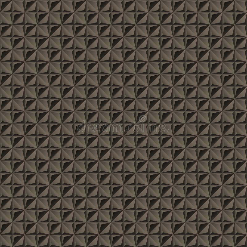 Abstract 3d geometric background with four pointed star stock illustration