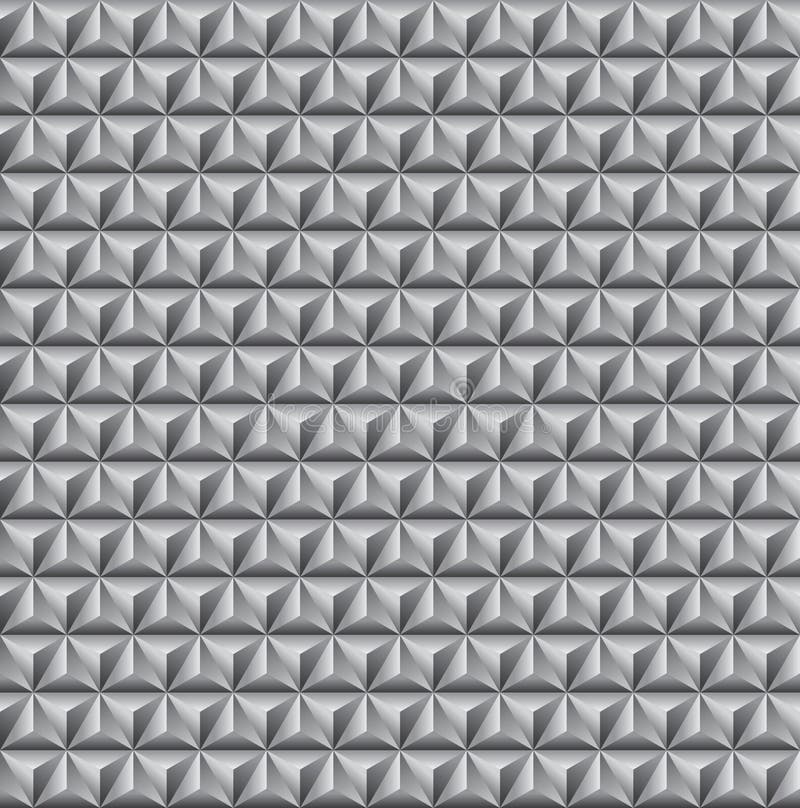 Abstract 3d geometric background with triangular pyramids stock illustration