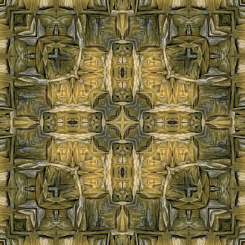 3d kaleidoscopic fractal graphic royalty free illustration