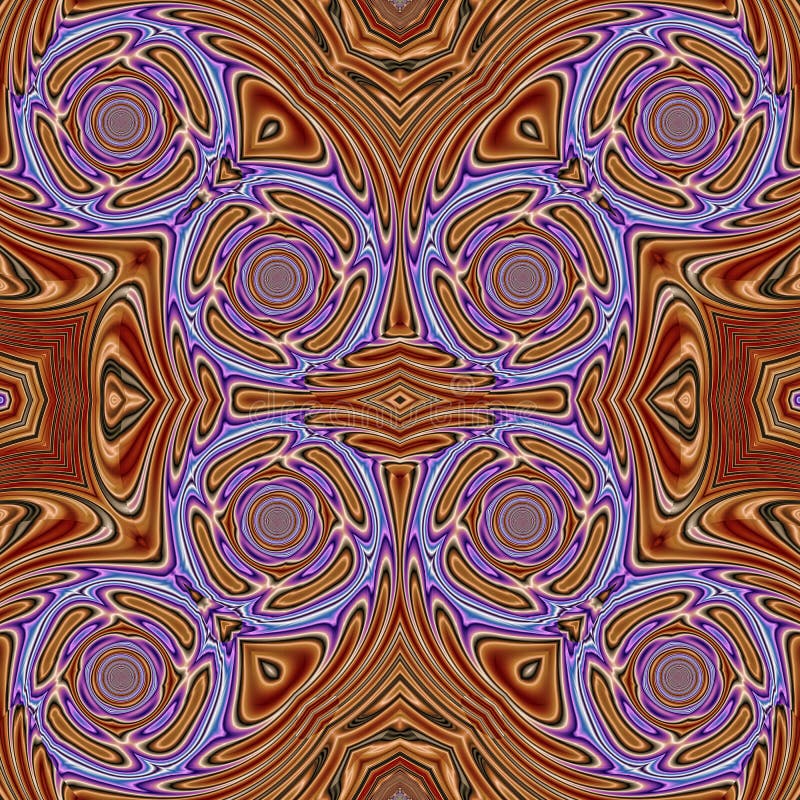 3d kaleidoscopic fractal pattern royalty free illustration