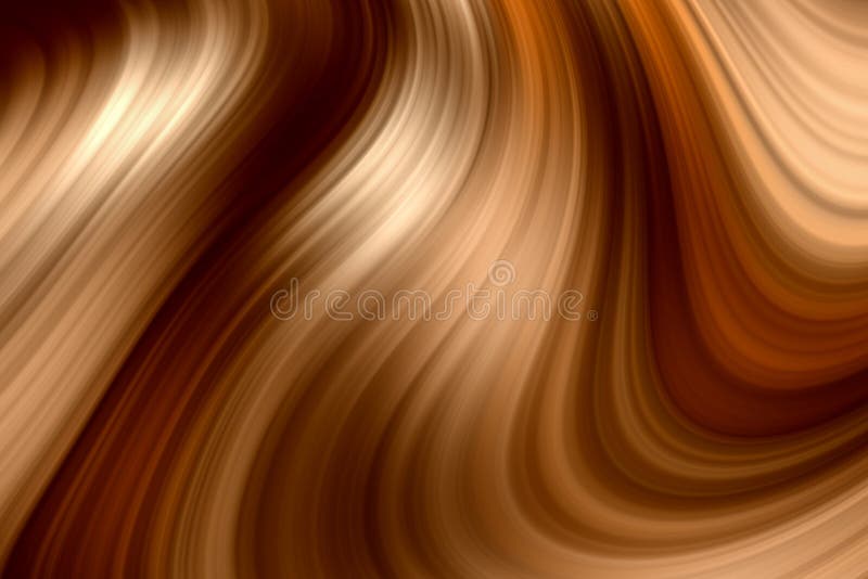 Abstract 3D Rendering Elegant Brown Color Swirl Effect Illustration Texture  Wallpaper. Vibrant Color Wavy Striped Pattern for Stock Illustration -  Illustration of design, curve: 175779208