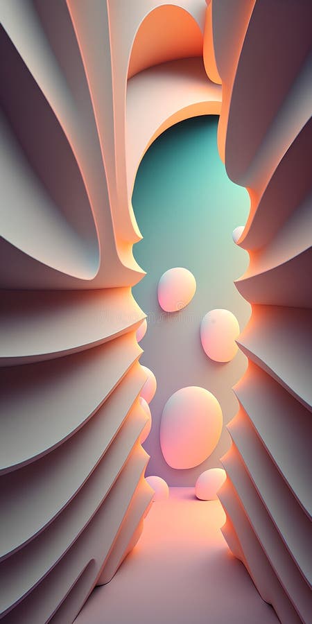 Abstract 3d rendering of geometric shapes. Futuristic background design. vector illustration
