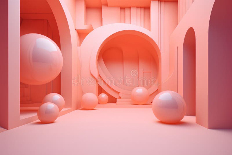 Abstract 3d rendering of modern interior. Futuristic background design. vector illustration