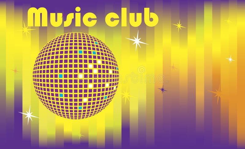 Abstract dance club banner,Invitation card. royalty free illustration