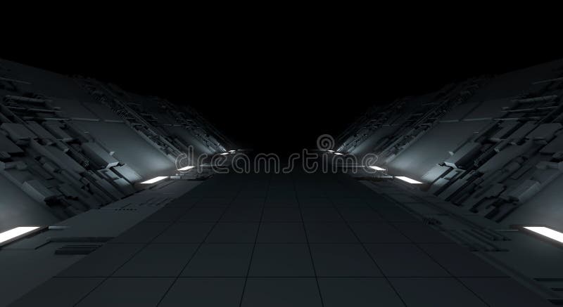 Abstract dark background futuristic machine stock illustration
