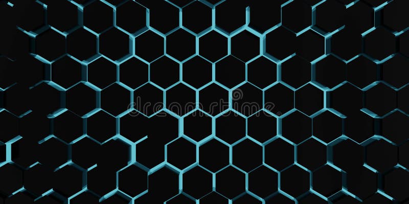 Nền đen hexagon với hiệu ứng ánh sáng xanh đầy uyển chuyển kiểu như bạn đang đi trên một con đường đầy ma thuật. Hãy để những hình ảnh ấn tượng này đưa bạn vào một thế giới tuyệt vời.