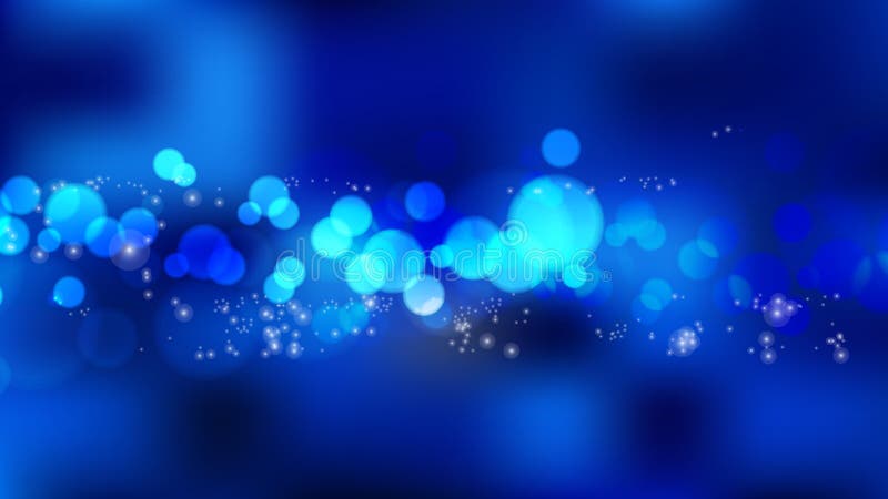 Defocused abstract navy blue lights background Stock Photo by
