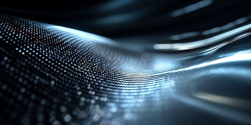 Abstract Dark Blue Texture Glimmering Waves royalty free illustration