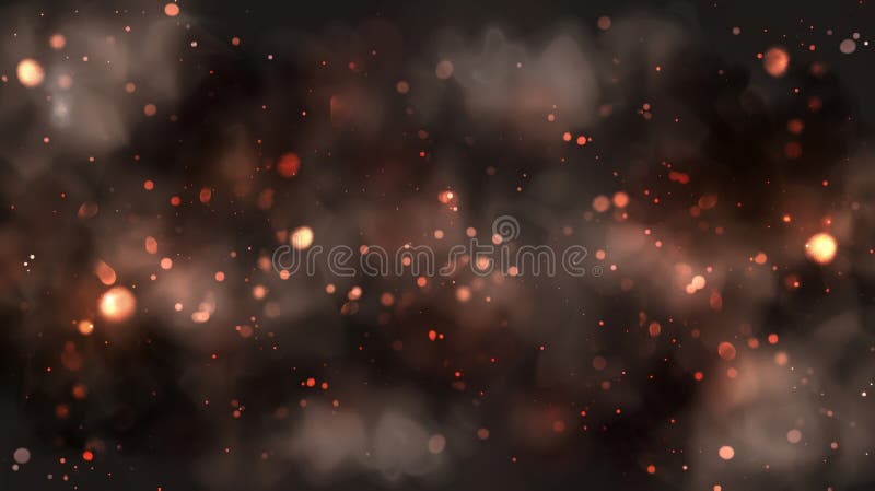 Abstract Dark Bokeh Background With Sparkling Light Effects vector illustration
