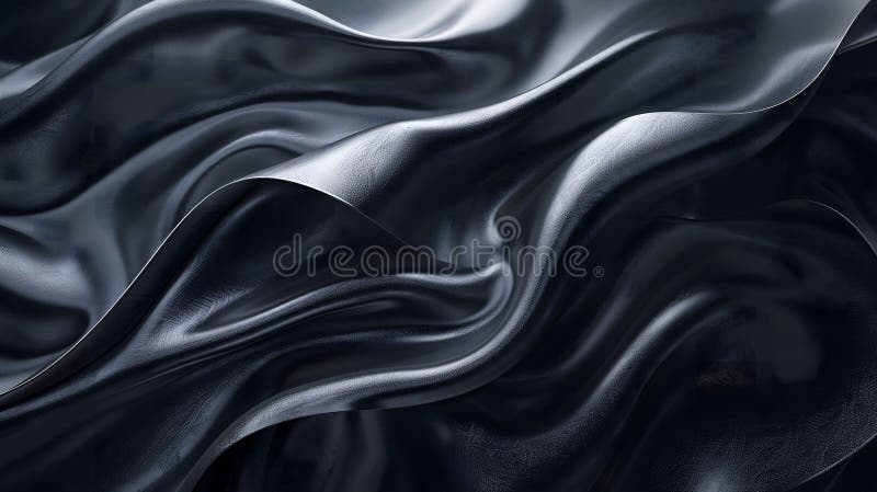 Abstract Dark Fabric Waves royalty free illustration