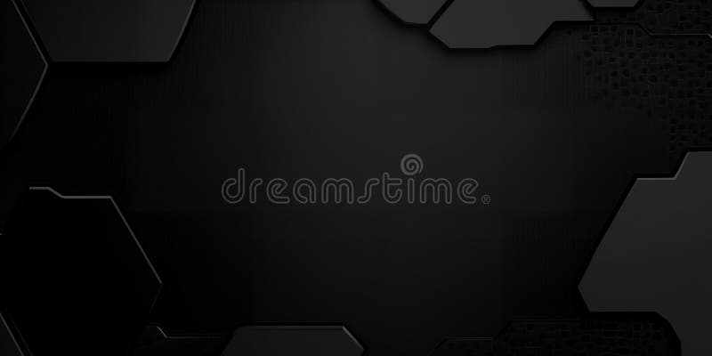 Abstract Dark Grey Hexagon Geometric Pattern Background Texture vector illustration