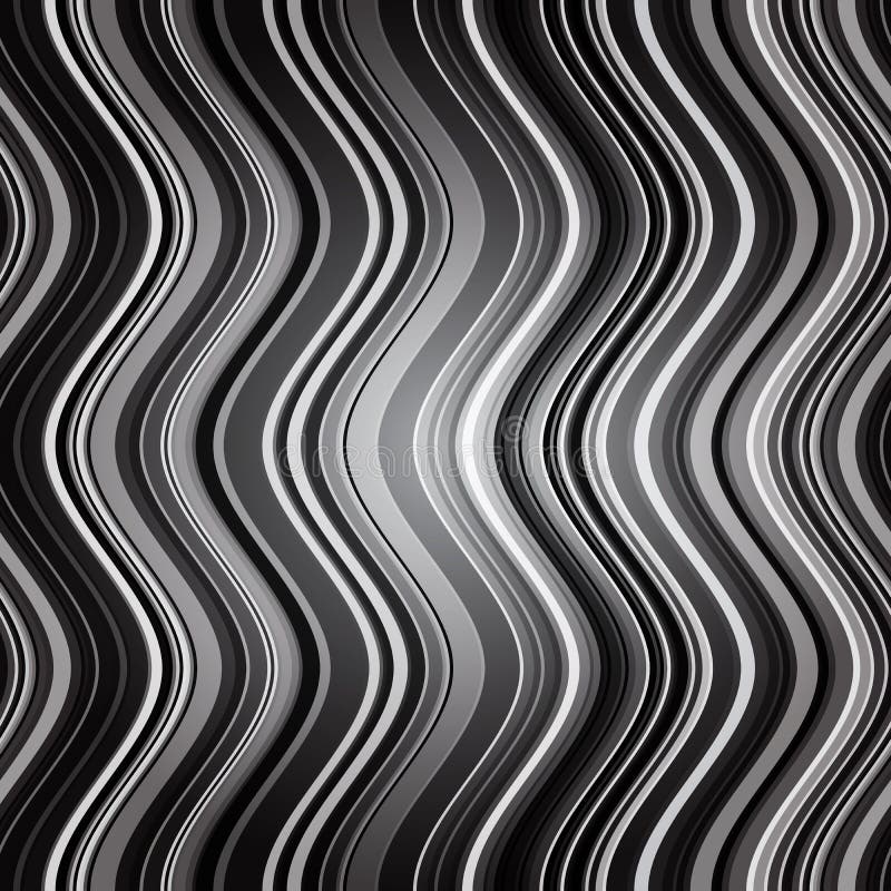 Abstract dark grey stripes waves monochrome