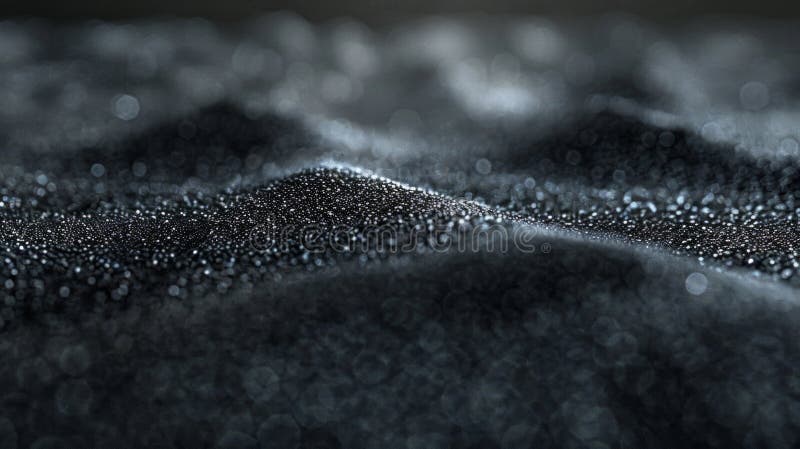 Abstract Dark Texture Background, Grayscale Gradient With Bokeh stock illustration