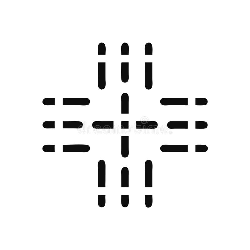 Abstract Dashed Lines And Dots Geometric Pattern Tech Vector Symbol, vector design Generative AI royalty free illustration
