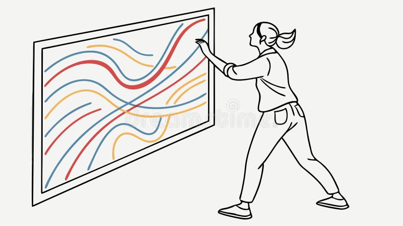 Abstract Data: Visualizing Information Flow and Trends, vector design Generative AI vector illustration