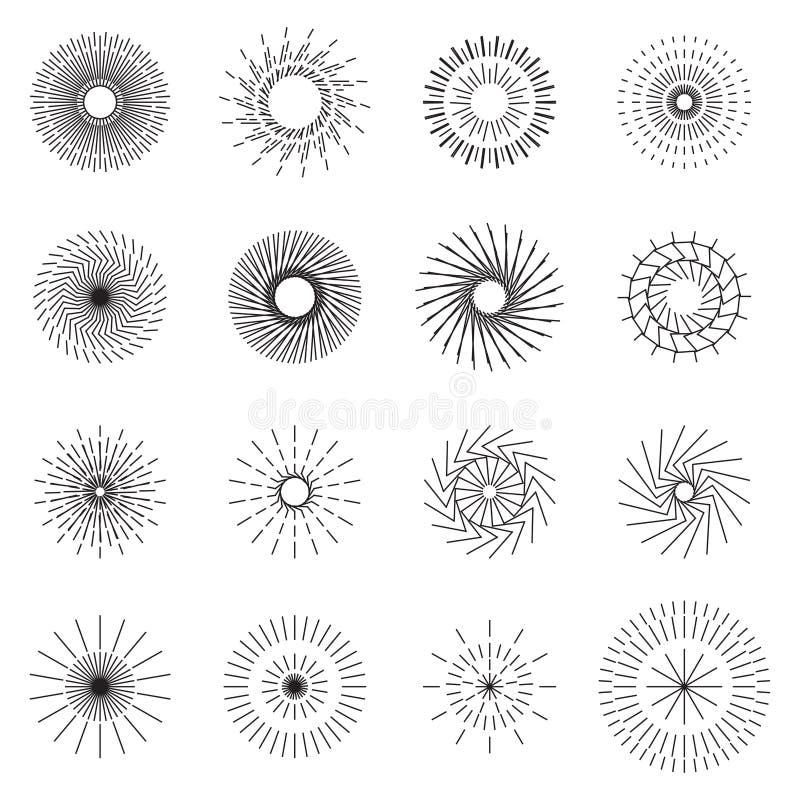 Explozie stelară, erupție solară, abstract vector illustration