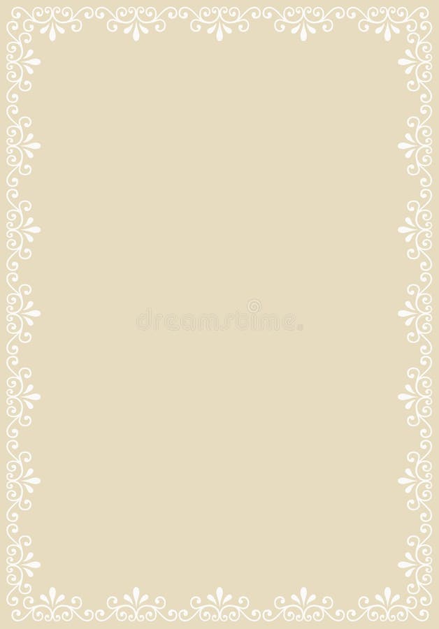 Abstract decorative border stock illustration