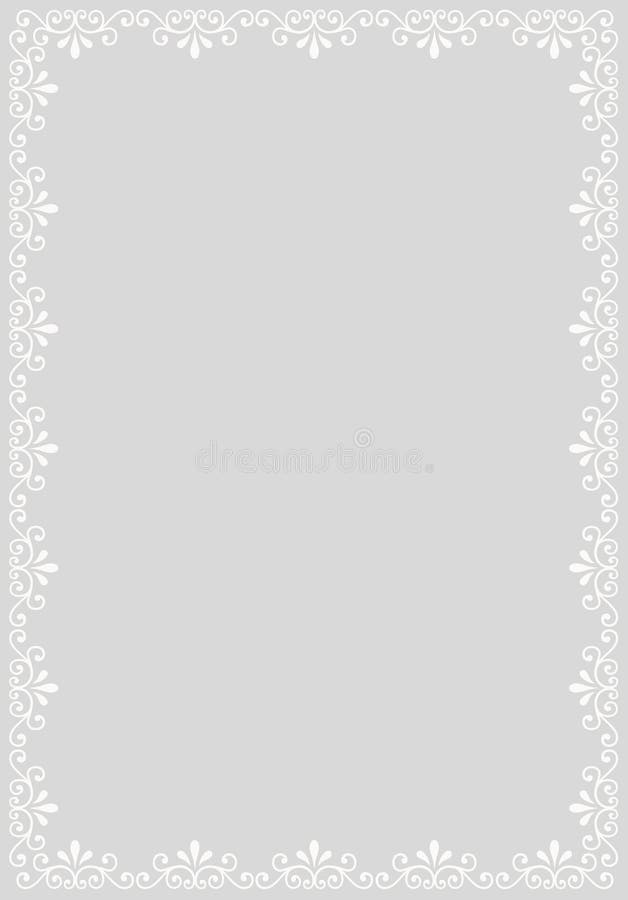 Abstract decorative border stock illustration