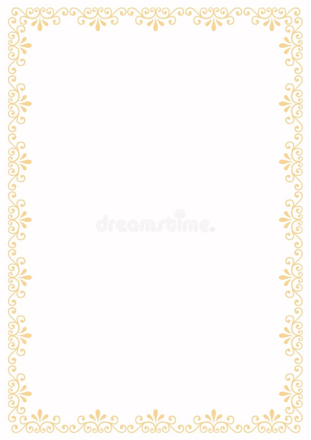 Abstract decorative border stock illustration