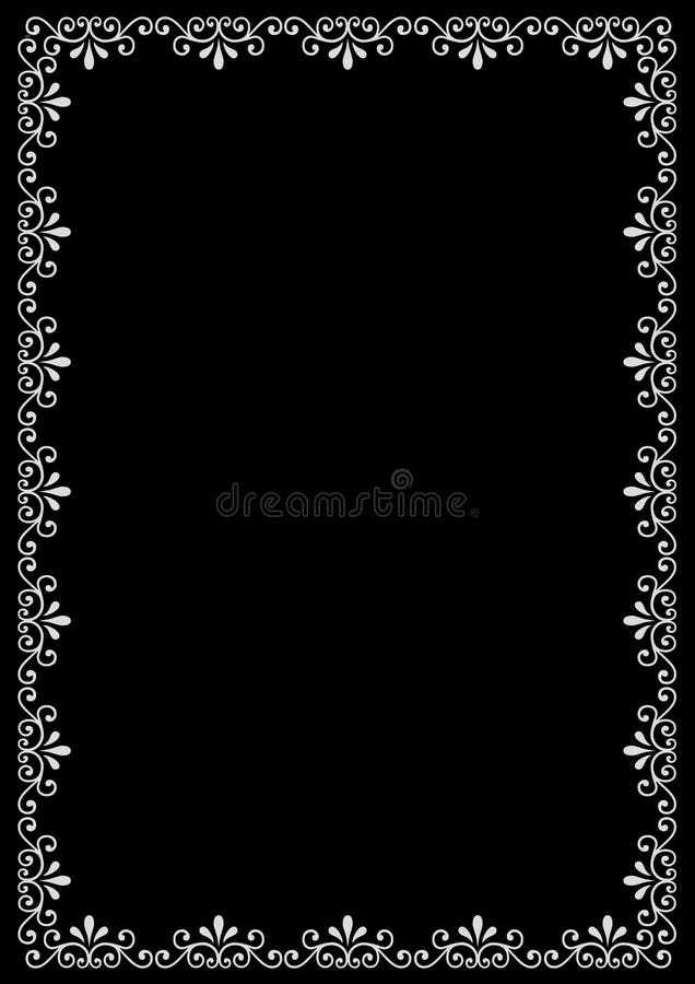 Abstract decorative border stock illustration
