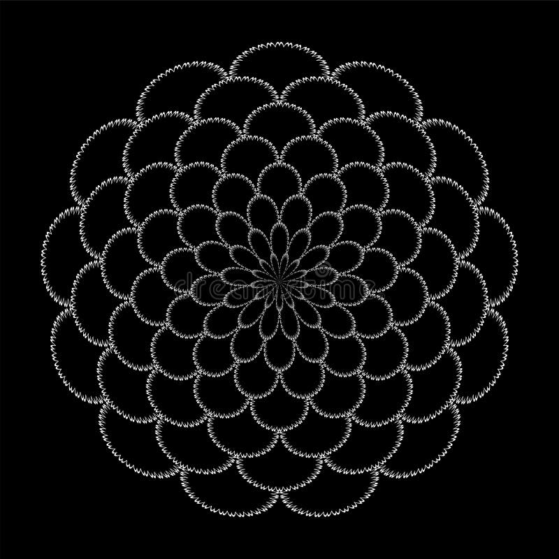 Abstract decorative circle pattern royalty free illustration