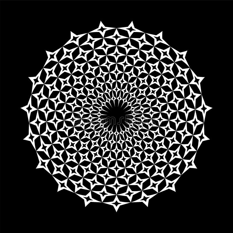 Abstract decorative circle pattern royalty free illustration