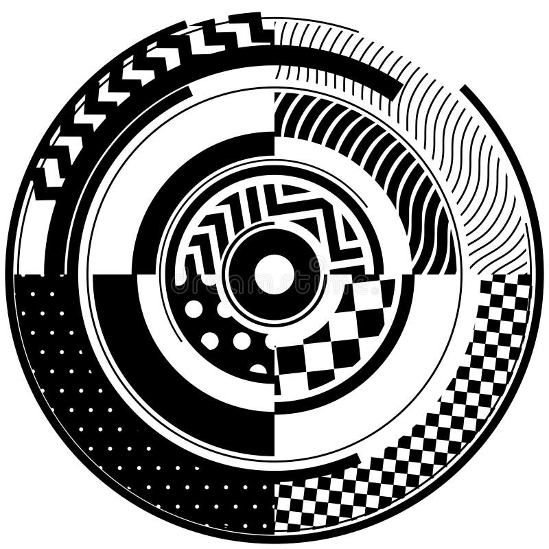 Abstract decorative circles for graphic design vector illustration