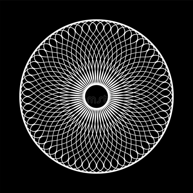 Abstract decorative geometric circle pattern stock illustration