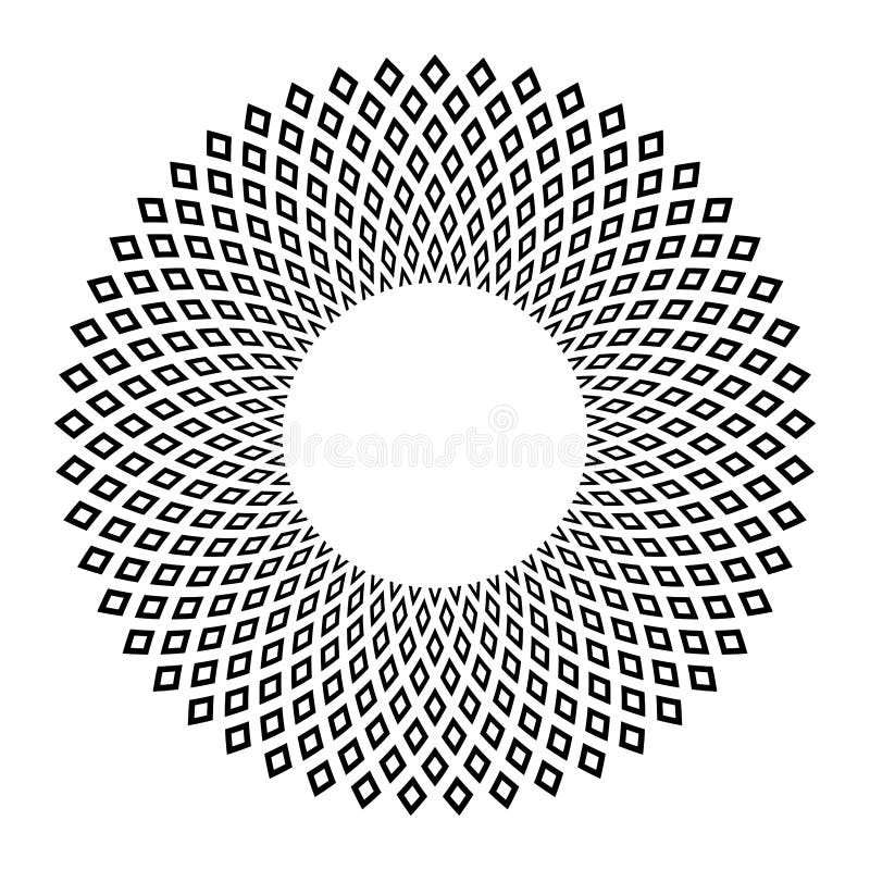 Abstract decorative geometric circle pattern stock illustration