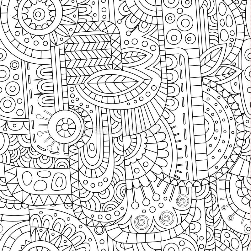 Abstract decorative geometric contour line vector royalty free illustration